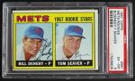 1967 Topps #581   -  Tom Seaver / Bill Denehy Mets Rookies Front Thumbnail