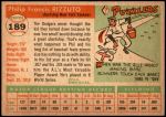1955 Topps #189  Phil Rizzuto  Back Thumbnail