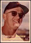 1957 Topps #29  Whitey Herzog  Front Thumbnail