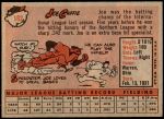 1958 Topps #182  Joe Caffie  Back Thumbnail