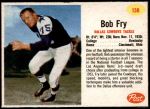 1962 Post Cereal #138  Bob Fry  Front Thumbnail