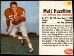 1962 Post Cereal #96  Matt Hazeltine  Front Thumbnail