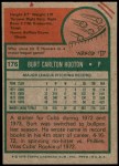 1975 Topps Mini #176  Burt Hooton  Back Thumbnail