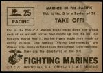 1953 Topps Fighting Marines #25   Take Off Back Thumbnail