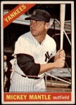 1966 Topps #50 Mickey Mantle Front Thumbnail