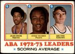 1973 Topps #234   -  Julius Erving / George McGinnis / Dan Issel ABA Scoring Average Leaders Front Thumbnail