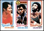 1980 Topps   -  Austin Carr / Kareem Abdul-Jabbar / Calvin Natt 61 / 8 / 200 Front Thumbnail