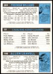 1980 Topps   -  Allen Leavell / Foots Walker / Freeman Williams 106 / 53 / 223 Back Thumbnail