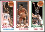 1980 Topps   -  Kareem Abdul-Jabbar / Mike Mitchell / Terry Tyler 132 / 56 / 81 Front Thumbnail