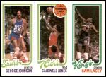 1980 Topps   -  George Johnson / Caldwell Jones / Sam Lacey 156 / 175 / 129 Front Thumbnail