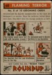 1956 Topps Round Up #68   -  Geronimo Flaming Terror Back Thumbnail