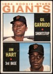 1964 Topps #452   -  Jim Ray Hart / Gil Garrido Giants Rookies Front Thumbnail