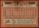 1986 Topps #355  Lee Smith  Back Thumbnail