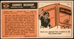 1965 Topps #68  Sonny Bishop  Back Thumbnail
