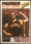 1977 Topps Cloth Stickers #23  Randy Jones  Front Thumbnail