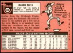 1969 Topps #236  Manny Mota  Back Thumbnail