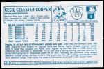 1978 Kellogg's #41  Cecil Cooper  Back Thumbnail