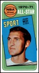 1970 Topps #107   -  Jerry West  All-Star Front Thumbnail