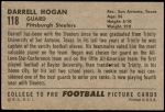 1952 Bowman Large #118  Darrell Hogan  Back Thumbnail