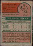 1975 Topps #489  Cecil Cooper  Back Thumbnail