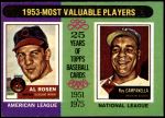 1975 Topps #191   -  Roy Campanella / Al Rosen 1953 MVPs Front Thumbnail