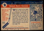 1954 Topps #2  Bob Chrystal  Back Thumbnail