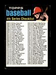 1971 Topps #369 BLK  Checklist 4 Front Thumbnail