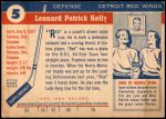 1954 Topps #5  Red Kelly  Back Thumbnail