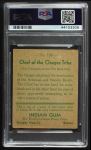 1933 Goudey Indian Gum #138   Chief of the Osages Tribe  Back Thumbnail