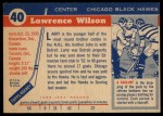 1954 Topps #40  Larry Wilson  Back Thumbnail