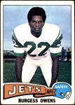 1975 Topps #424  Burgess Owens  Front Thumbnail