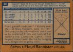 1978 Topps #39  Floyd Bannister  Back Thumbnail