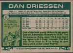 1977 Topps #23  Dan Driessen  Back Thumbnail