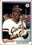 1978 Topps #34  Willie McCovey  Front Thumbnail