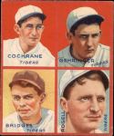 1935 Goudey 4-in-1  Mickey Cochrane / Charlie Gehringer / Tommy Bridges / Billy Rogell  Front Thumbnail