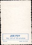 1969 Topps Deckle Edge #22 FOY Joe Foy  Back Thumbnail