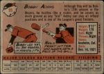 1958 Topps #99  Bobby Adams  Back Thumbnail