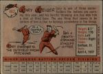 1958 Topps #462  Gary Geiger  Back Thumbnail