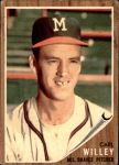 1962 Topps #174 CAP Carl Willey  Front Thumbnail