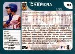 2001 Topps #113  Orlando Cabrera  Back Thumbnail