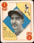 1951 Topps Blue Back #48  Billy Cox  Front Thumbnail