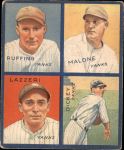 1935 Goudey 4-in-1  Bill Dickey / Tony Lazzeri / Pat Malone / Red Ruffing  Front Thumbnail