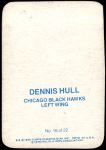 1976 Topps Glossy #16  Dennis Hull  Back Thumbnail