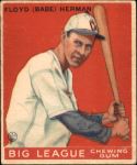 1933 World Wide Gum #5  Babe Herman    Front Thumbnail