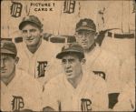 1935 Goudey 4-in-1  Bill Terry / Travis Jackson / Gus Mancuso / Hal Schumacher  Back Thumbnail