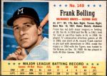 1963 Post Cereal #149  Frank Bolling  Front Thumbnail