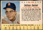 1963 Post Cereal #159  Julian Javier  Front Thumbnail