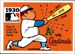 1971 Fleer World Series #28   -  Jimmie Foxx 1930 A's / Cardinals  Front Thumbnail