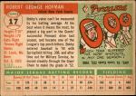 1955 Topps #17  Bobby Hofman  Back Thumbnail