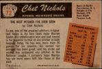 1955 Bowman #72  Chet Nichols  Back Thumbnail